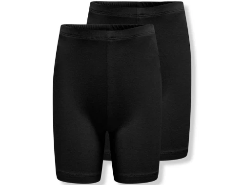 Kids ONLY black bike shorts (2-pack)
